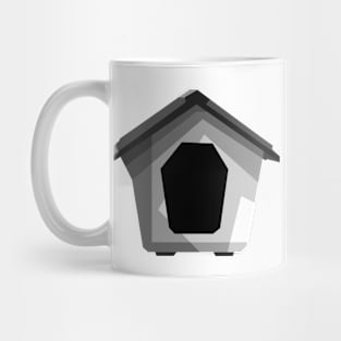 house of the dog grayscale Mug